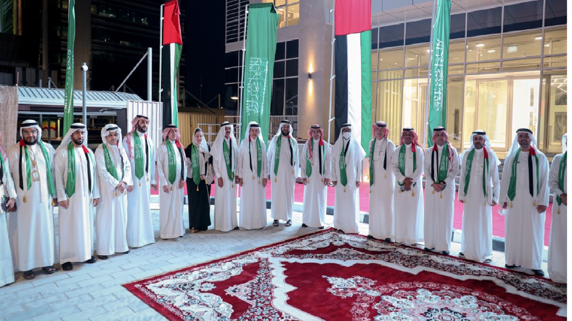 Image for the title: Saudi media delegation visits WAM 