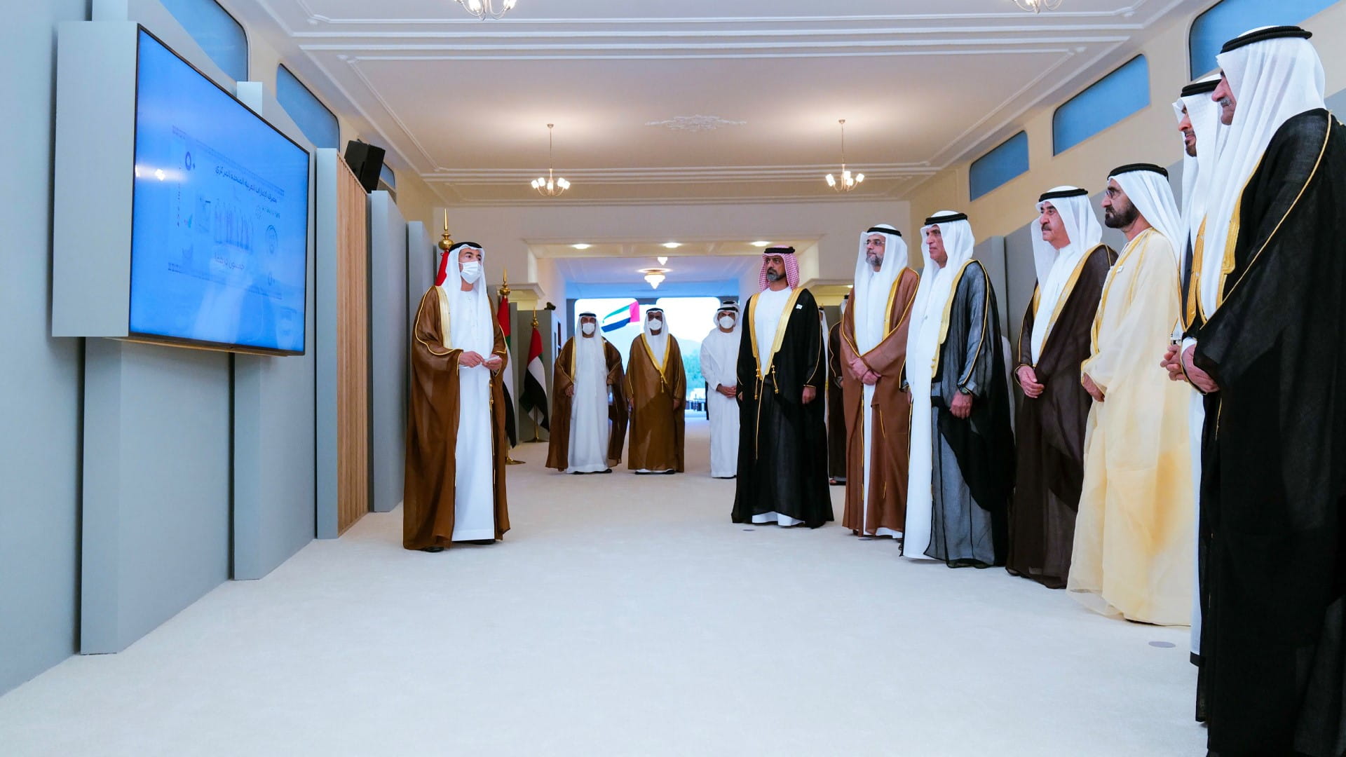 Image for the title: UAE Rulers, CPs witness launch of AED50 banknote of UAE’s GJ 