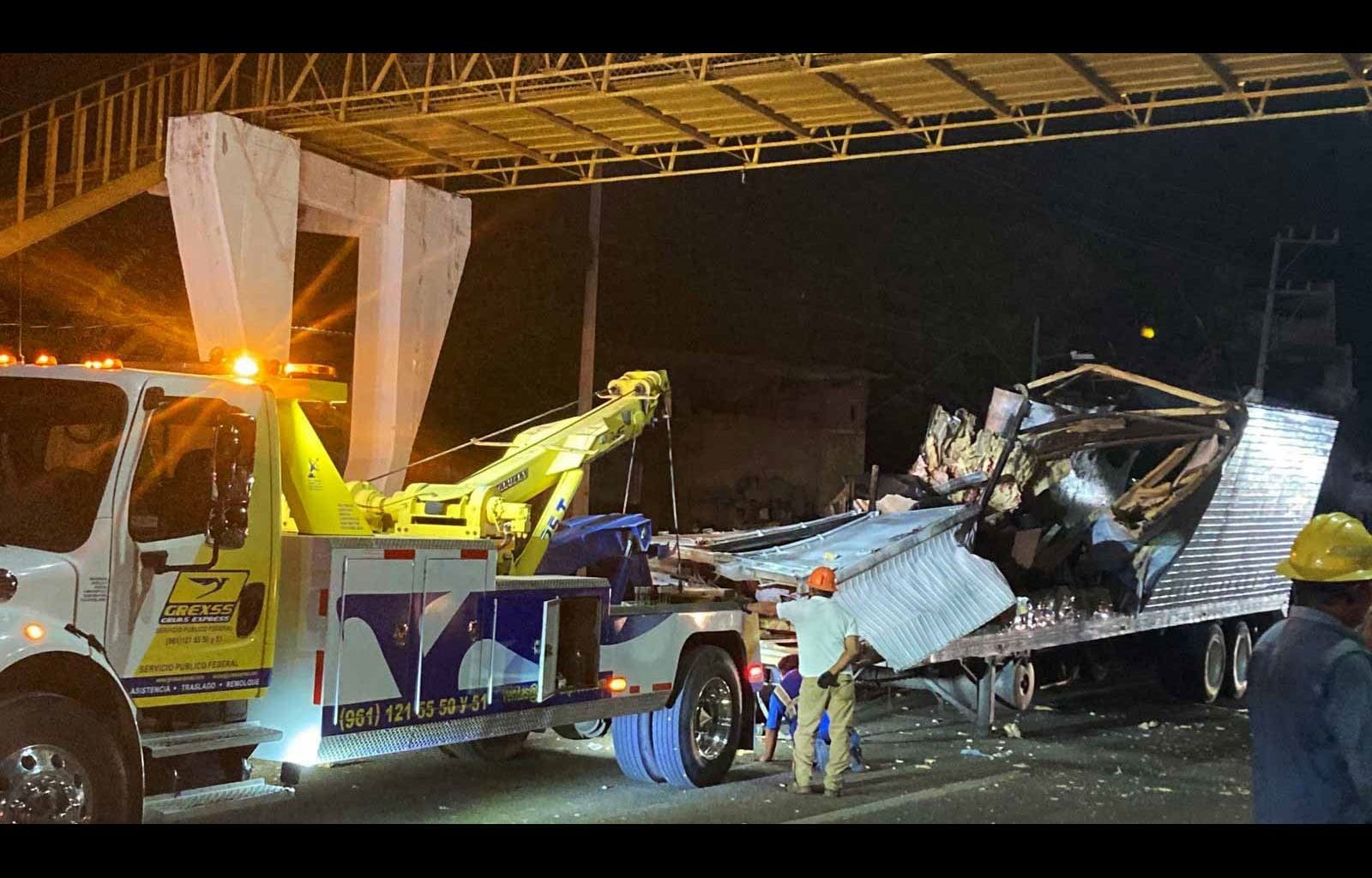 Image for the title: At least 53 killed in Mexico migrant truck accident 