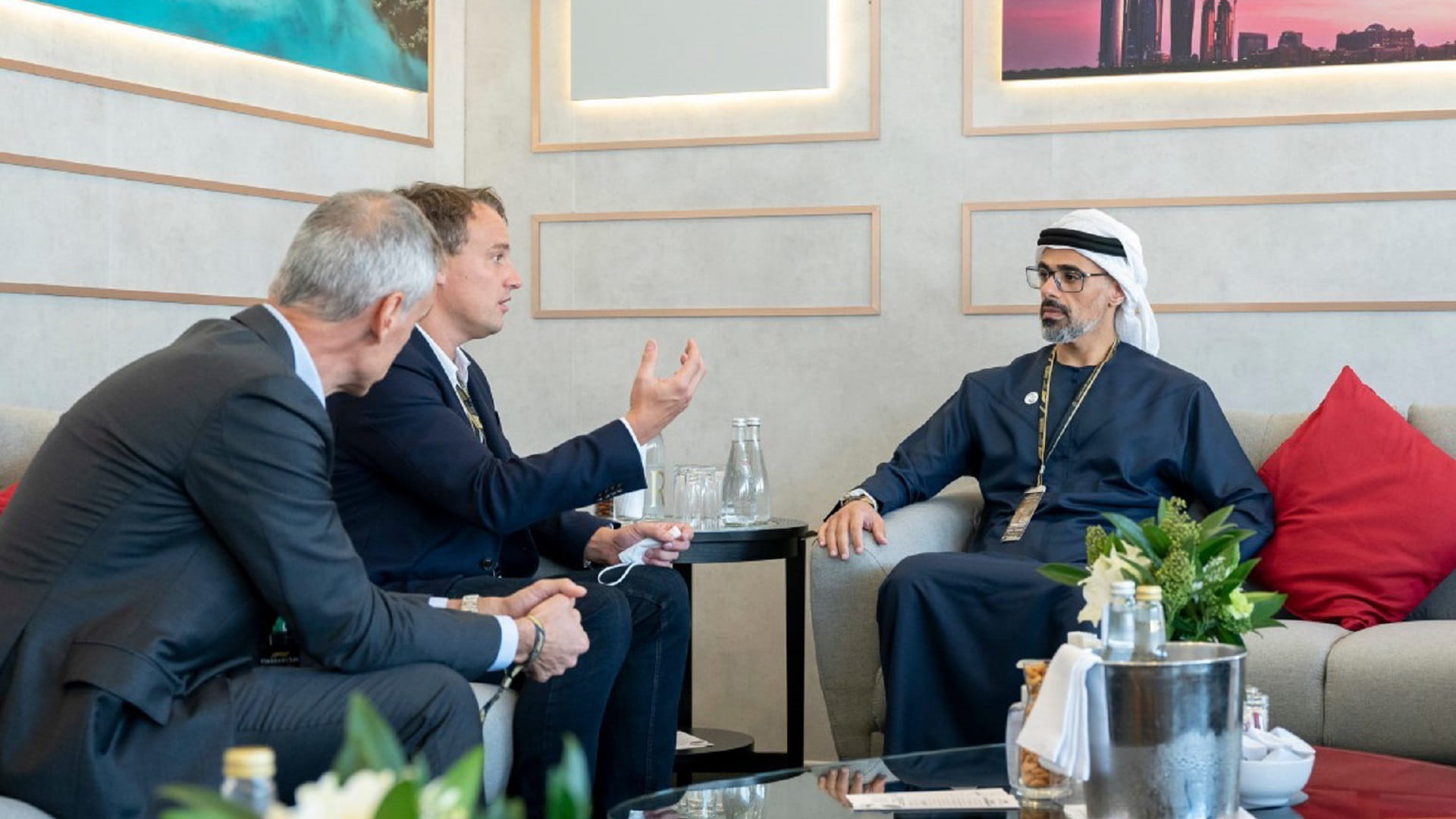 Image for the title: Khaled bin Mohamed bin Zayed meets CEO of SAP 