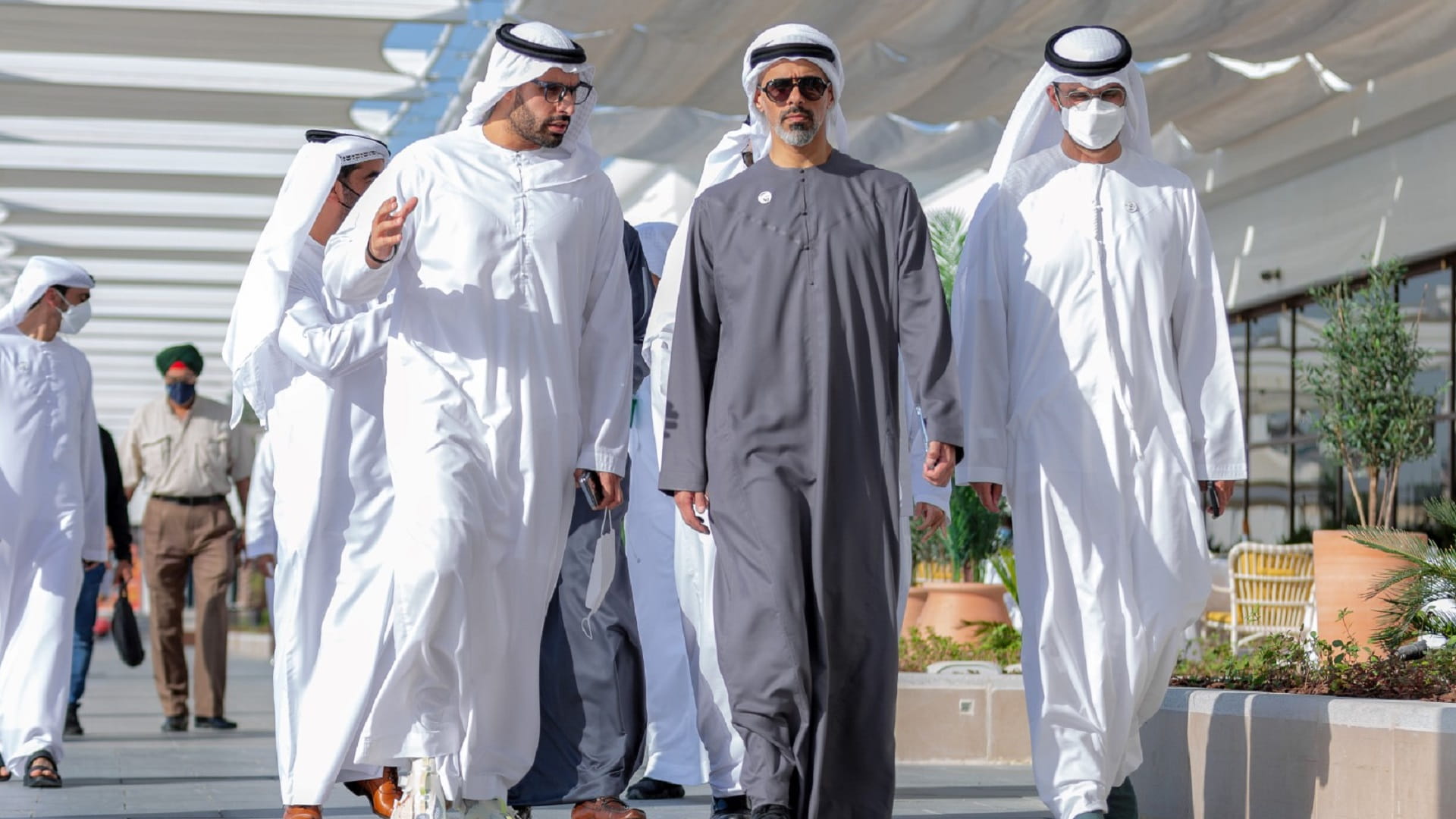 Image for the title: Khaled bin Mohamed bin Zayed visits Yas Bay Waterfront 