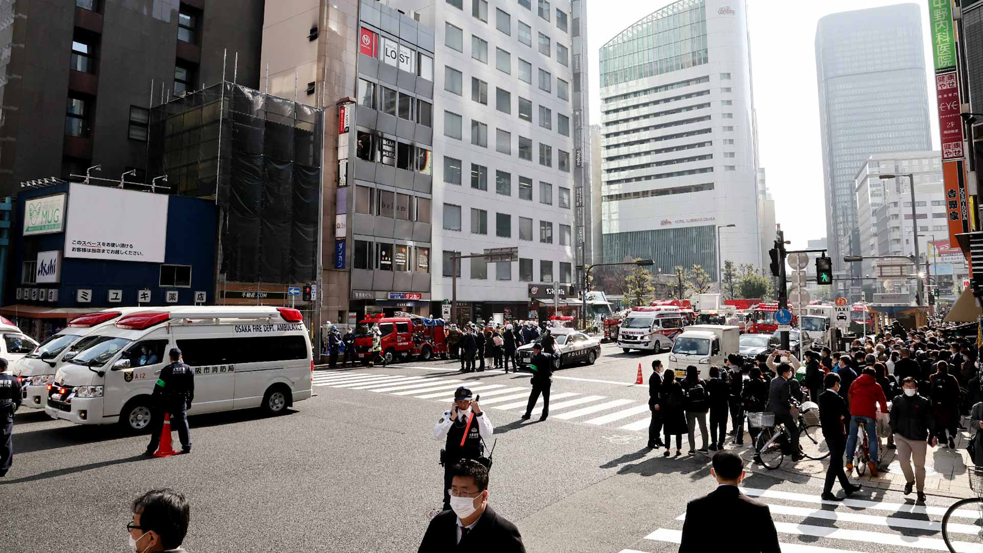 Image for the title: At least 27 people feared dead in blaze in Japanese city of Osaka 