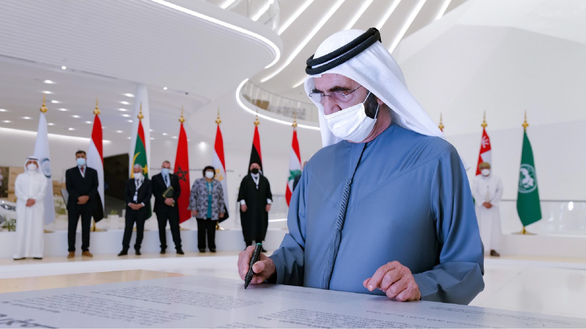 Image for the title: Mohammed bin Rashid launches UAE Declaration of Arabic Language