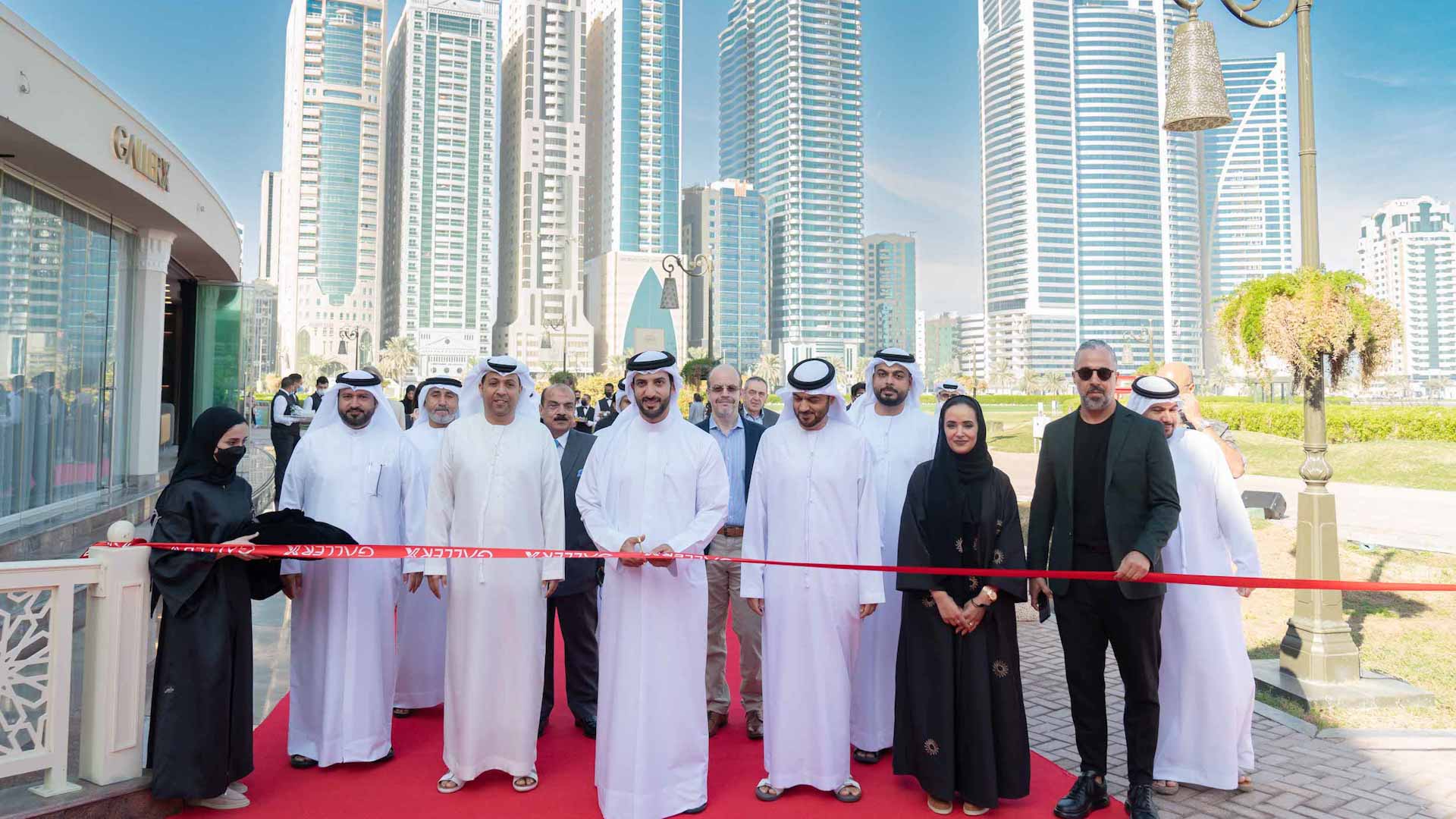 Image for the title: Sultan bin Ahmed Al Qasimi inaugurates Gallery X 