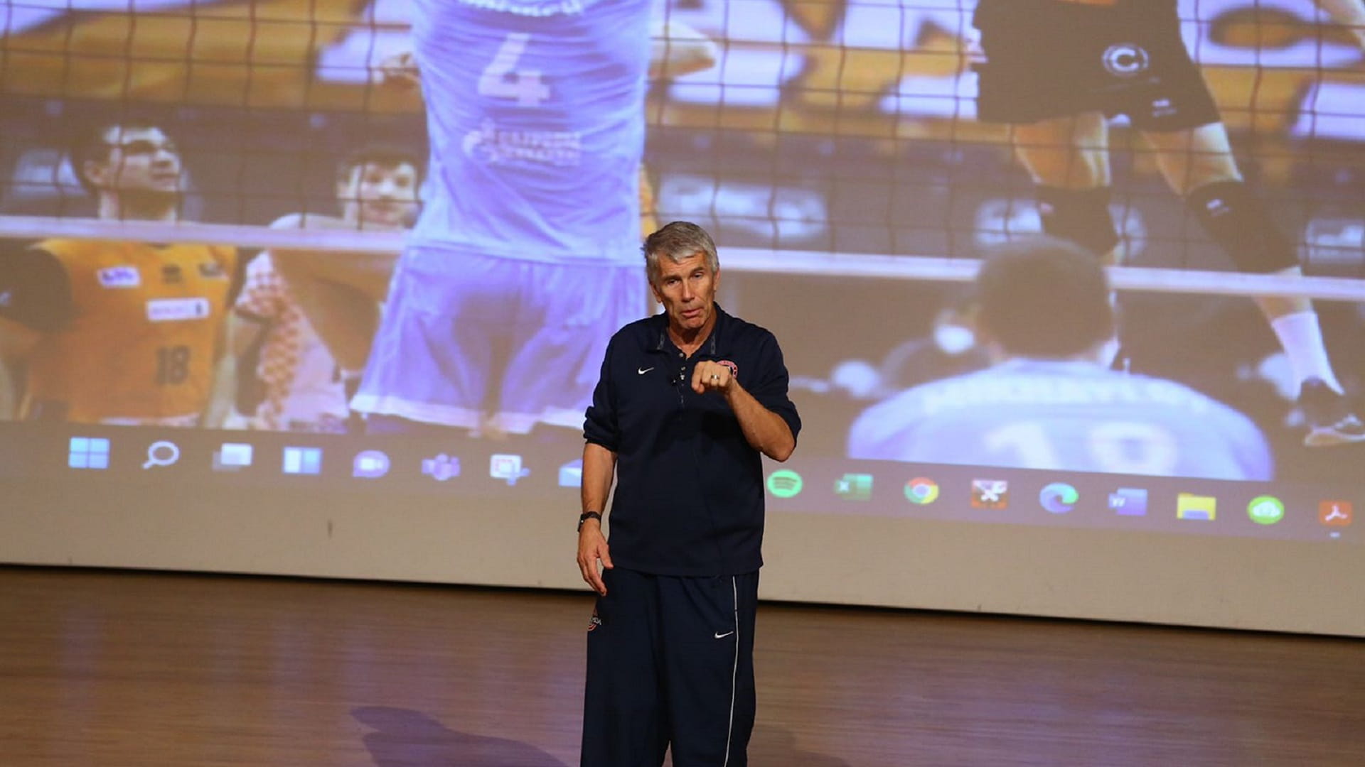 Image for the title: Wide participation at volleyball training camp in Sharjah  