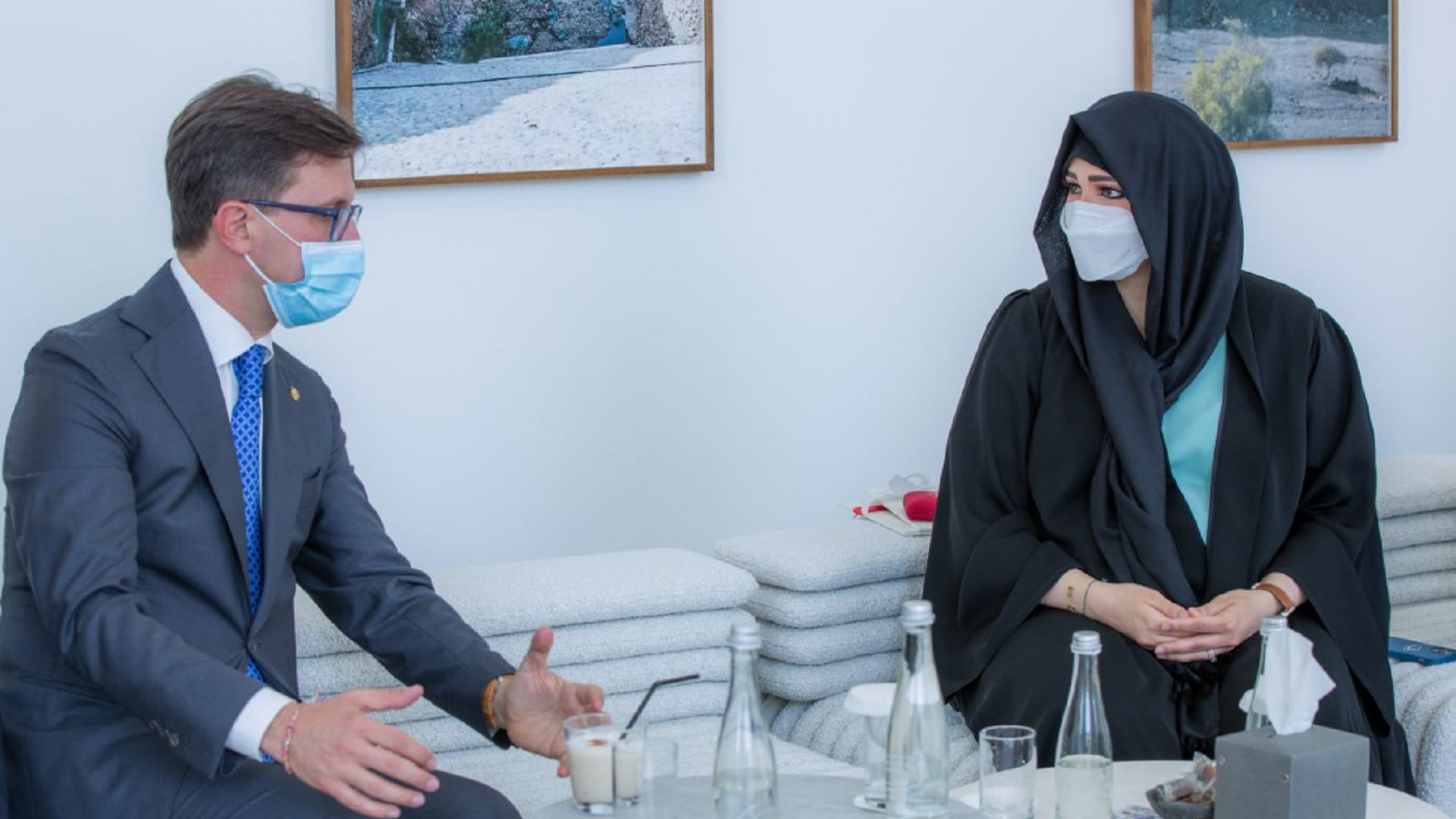 Image for the title: Latifa bint Mohammed meets with Mayor of Florence at Expo 2020 