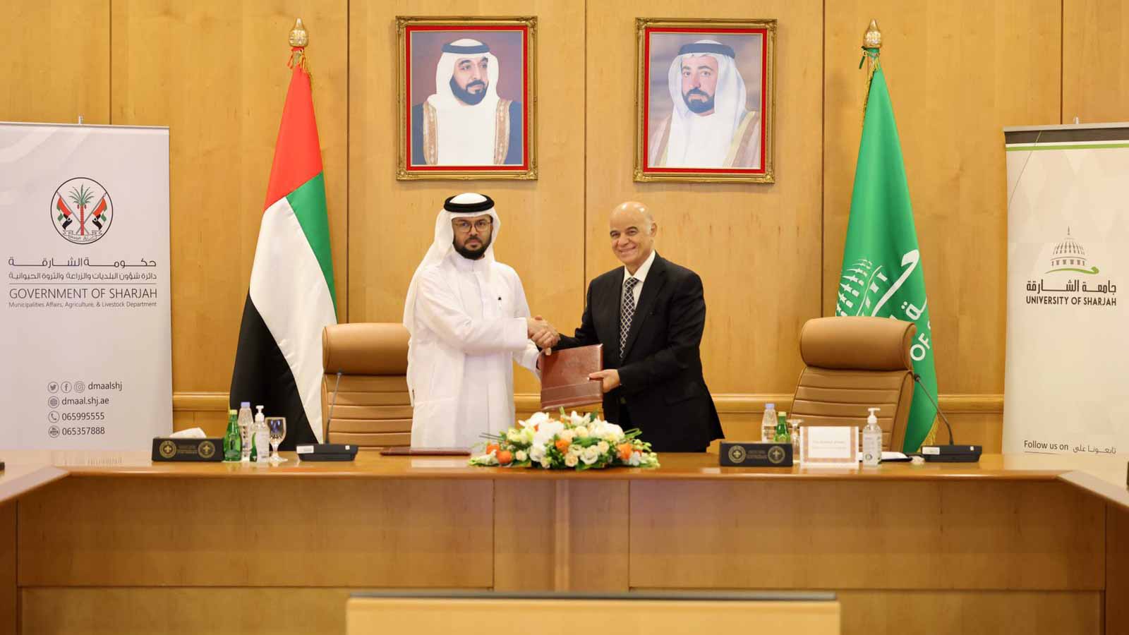 صورة بعنوان: شؤون البلديات وجامعة الشارقة توقعان مذكرة تعاون 