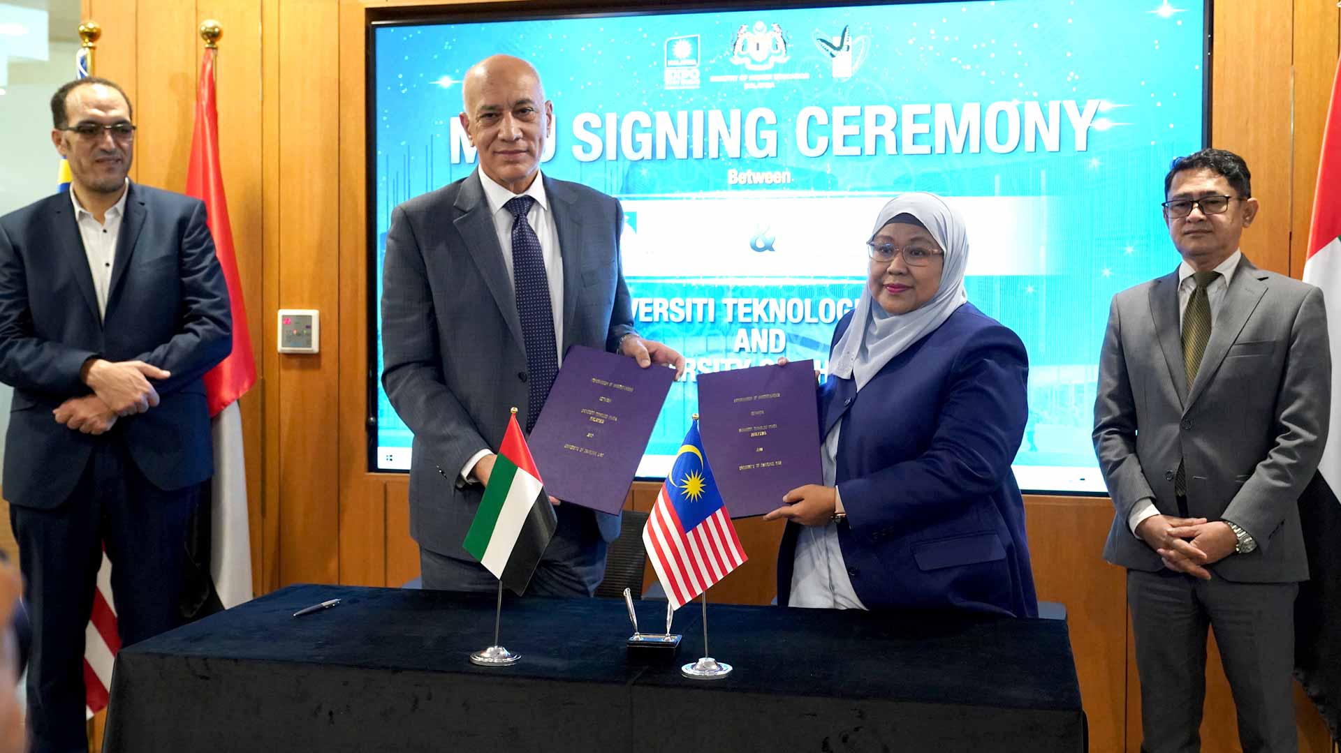 صورة بعنوان: جامعة الشارقة توقع مذكرتي تفاهم مع جامعتين ماليزيتين 