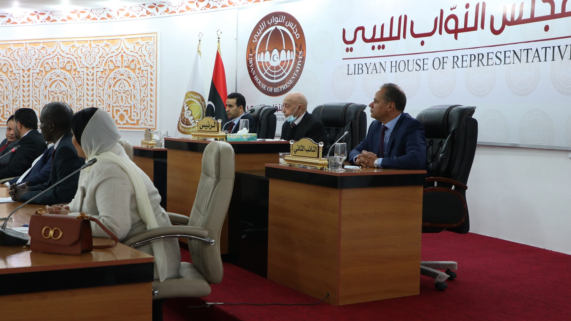 Image for the title: Libyan parliament debates next move amid election chaos 