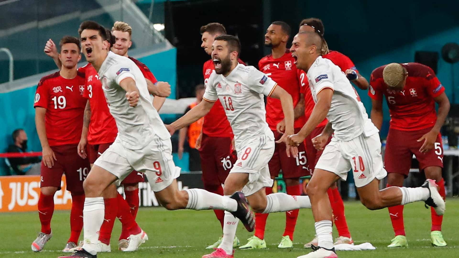 Image for the title: Spain beat Switzerland on penalties to reach Euro2020 semi-finals 