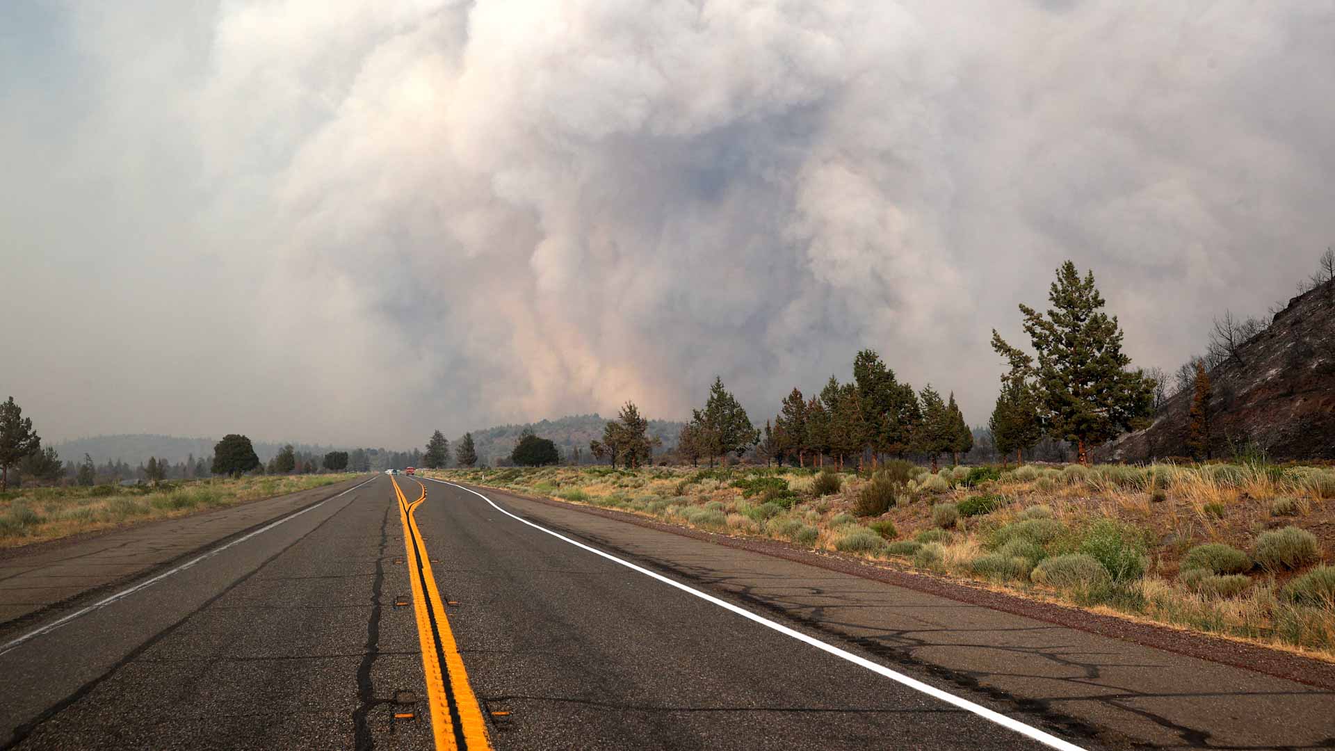 Image for the title: Canadian military on alert as wildfires rage 