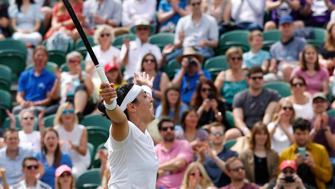 صورة بعنوان: التونسية أنس جابر تتأهل لربع نهائي بطولة ويمبلدون للتنس  