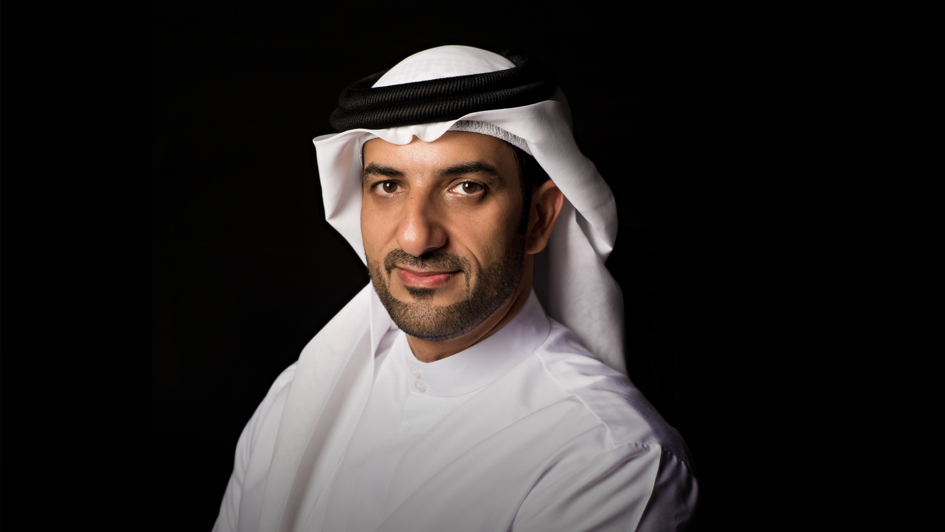 Image for the title: Sultan bin Ahmed launches KF. Amphitheater commemorative stamp 