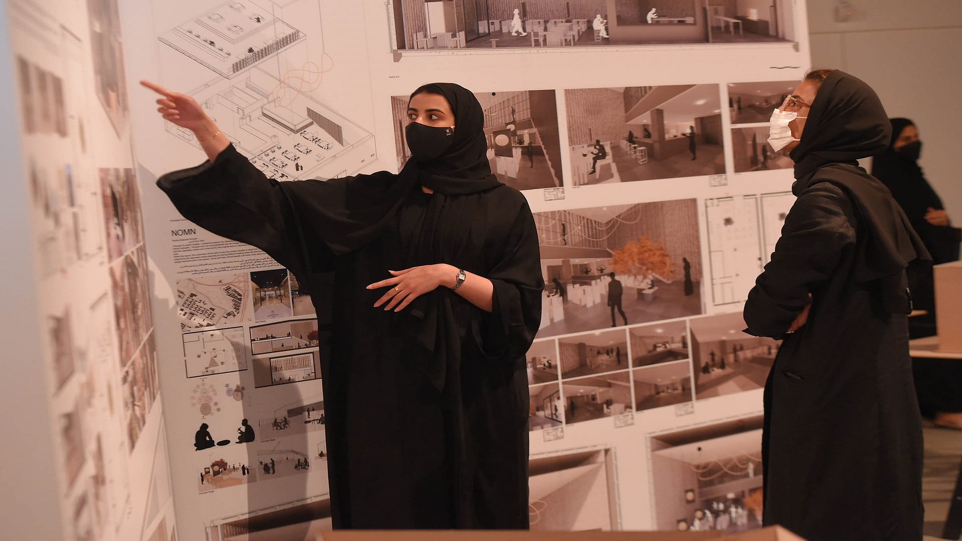 Image for the title: ZU holds exhibition displaying students' graduation projects  