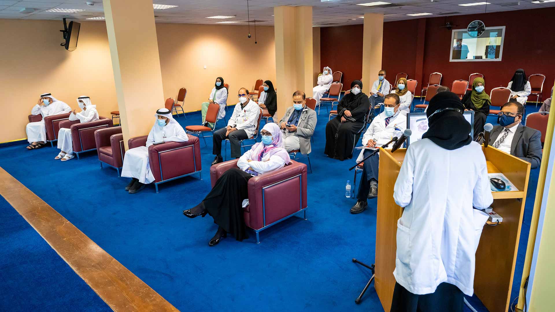 صورة بعنوان: مستشفى توام يناقش في مؤتمره السنوي الخامس أبحاث كورونا الطبية 