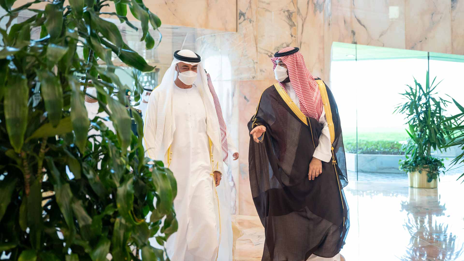 Image for the title: Mohamed bin Zayed arrives in Riyadh 