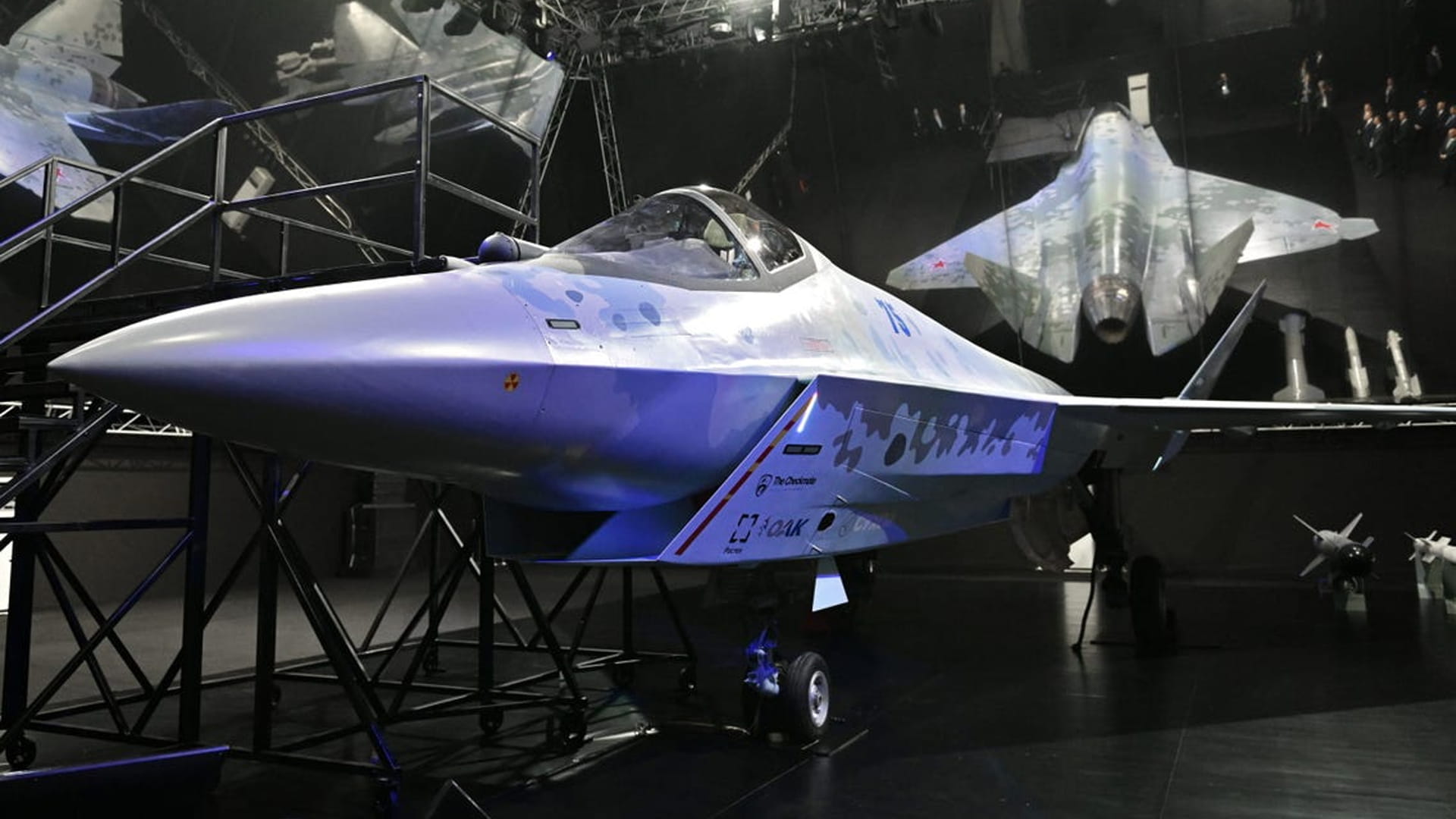 Image for the title: Russia unveils Sukhoi 5th generation at air show 