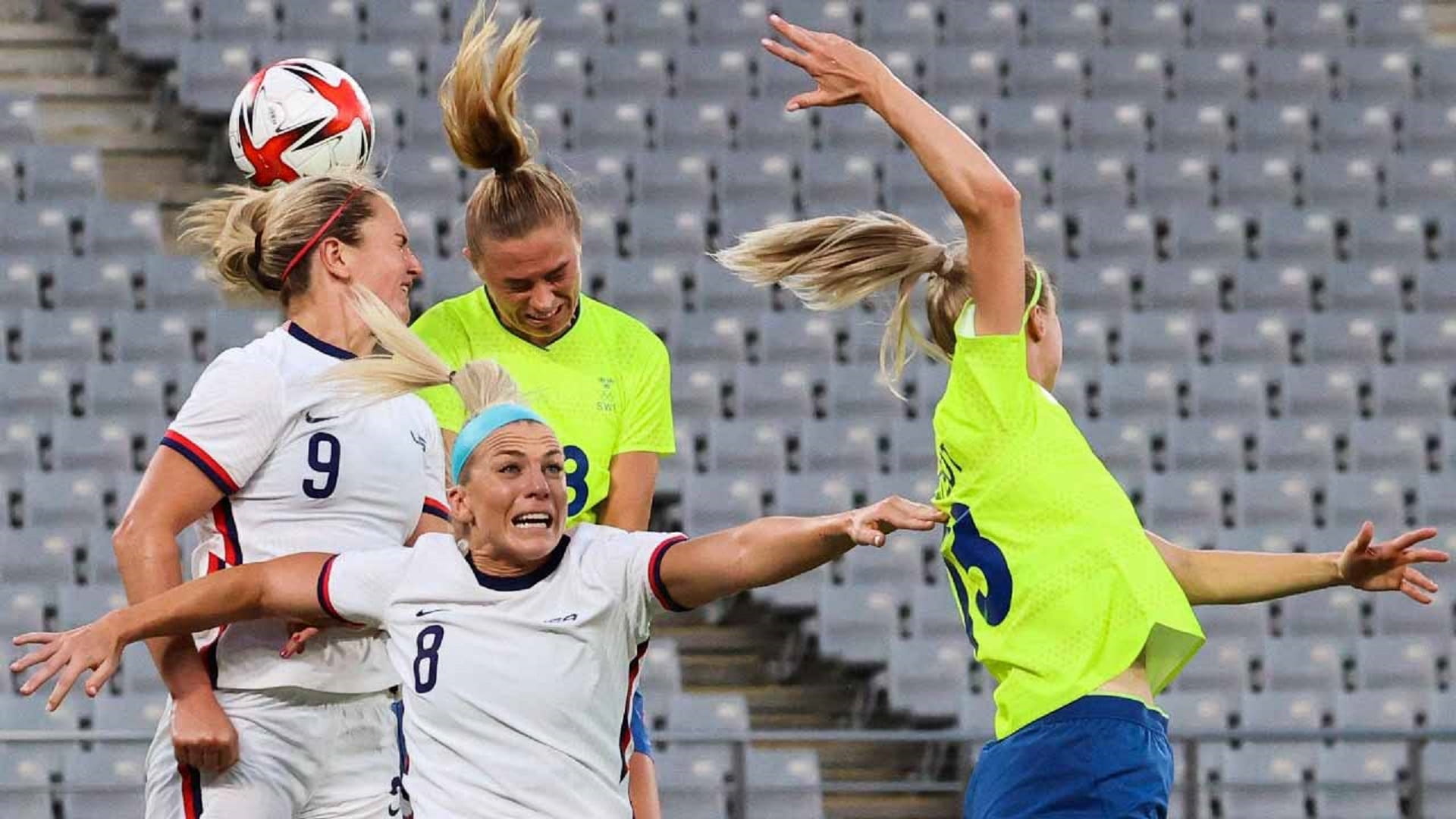 صورة بعنوان: السويد تقسو على أميركا بمنافسات كرة القدم للسيدات في الأولمبياد 