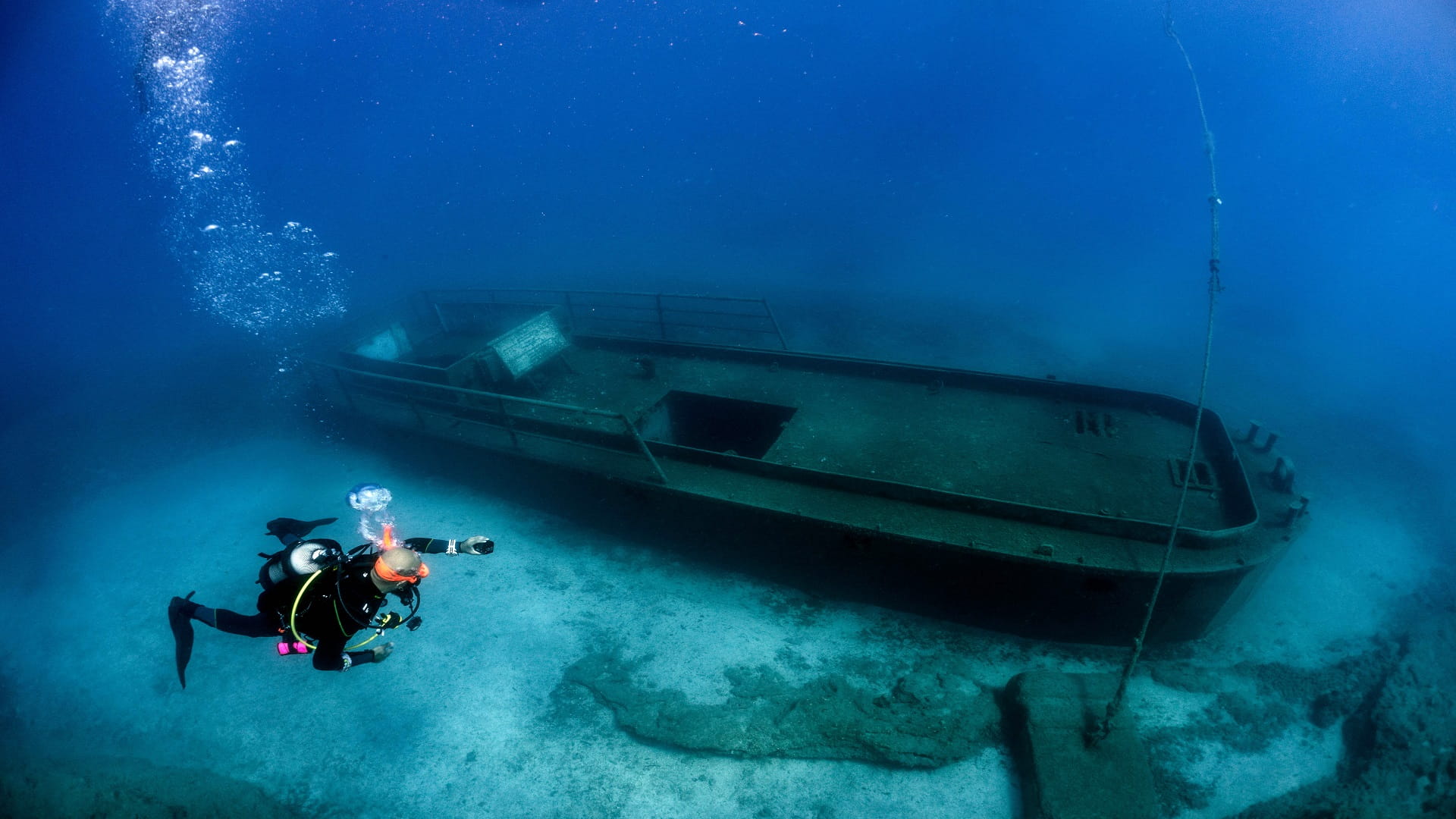 Image for the title: Cyprus divers create digital tours of wrecks and reefs 