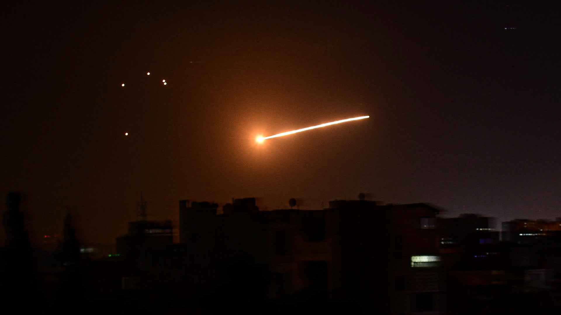 Image for the title: Syrian army intercepts Israeli missiles targeting Homs 