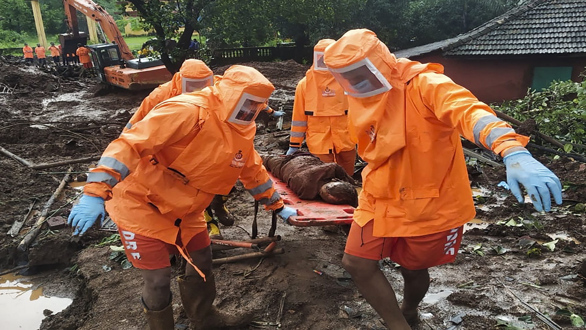 Image for the title: Torrential rains kill over 160 in India 