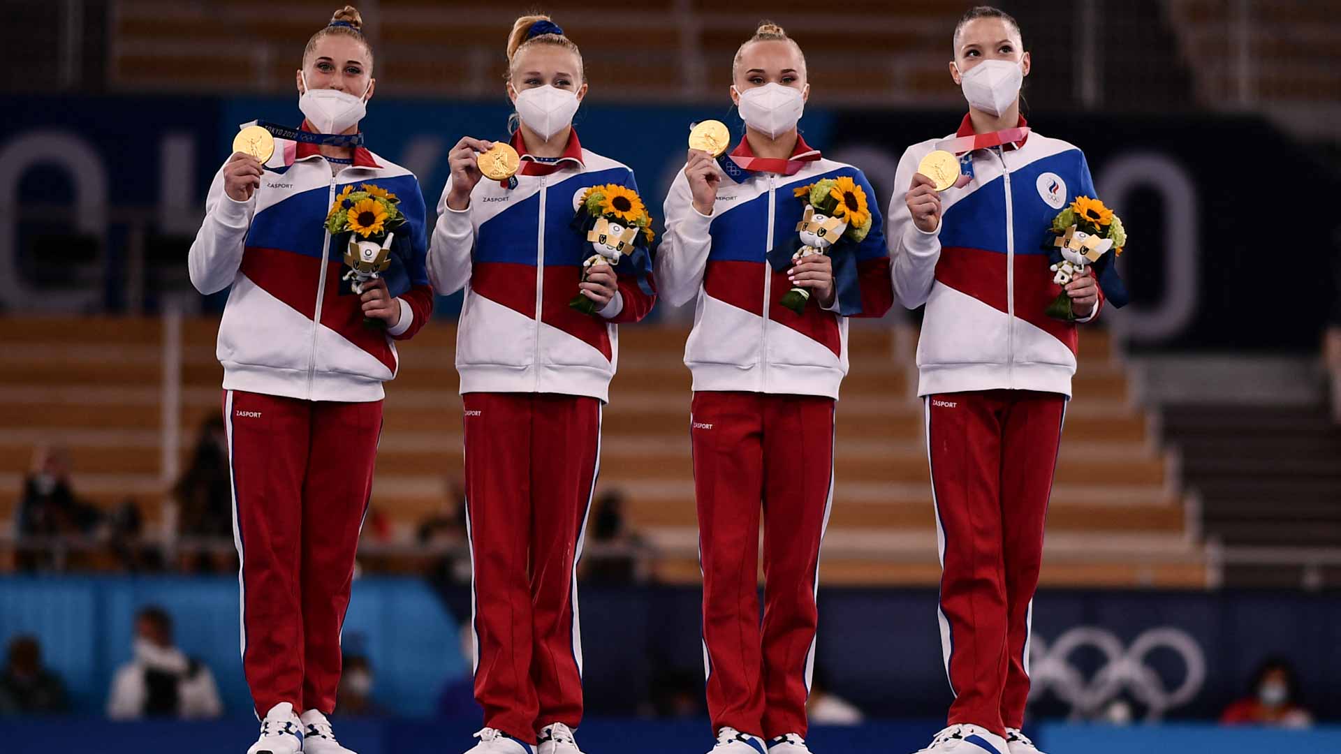 صورة بعنوان: روسيا تتوج بذهبية الجمباز للسيدات في أولمبياد طوكيو  