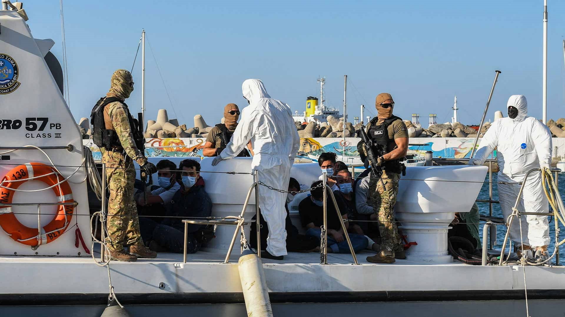 Image for the title: 3 migrants missing, 10 rescued as boat sank near Greece’s Lesbos 