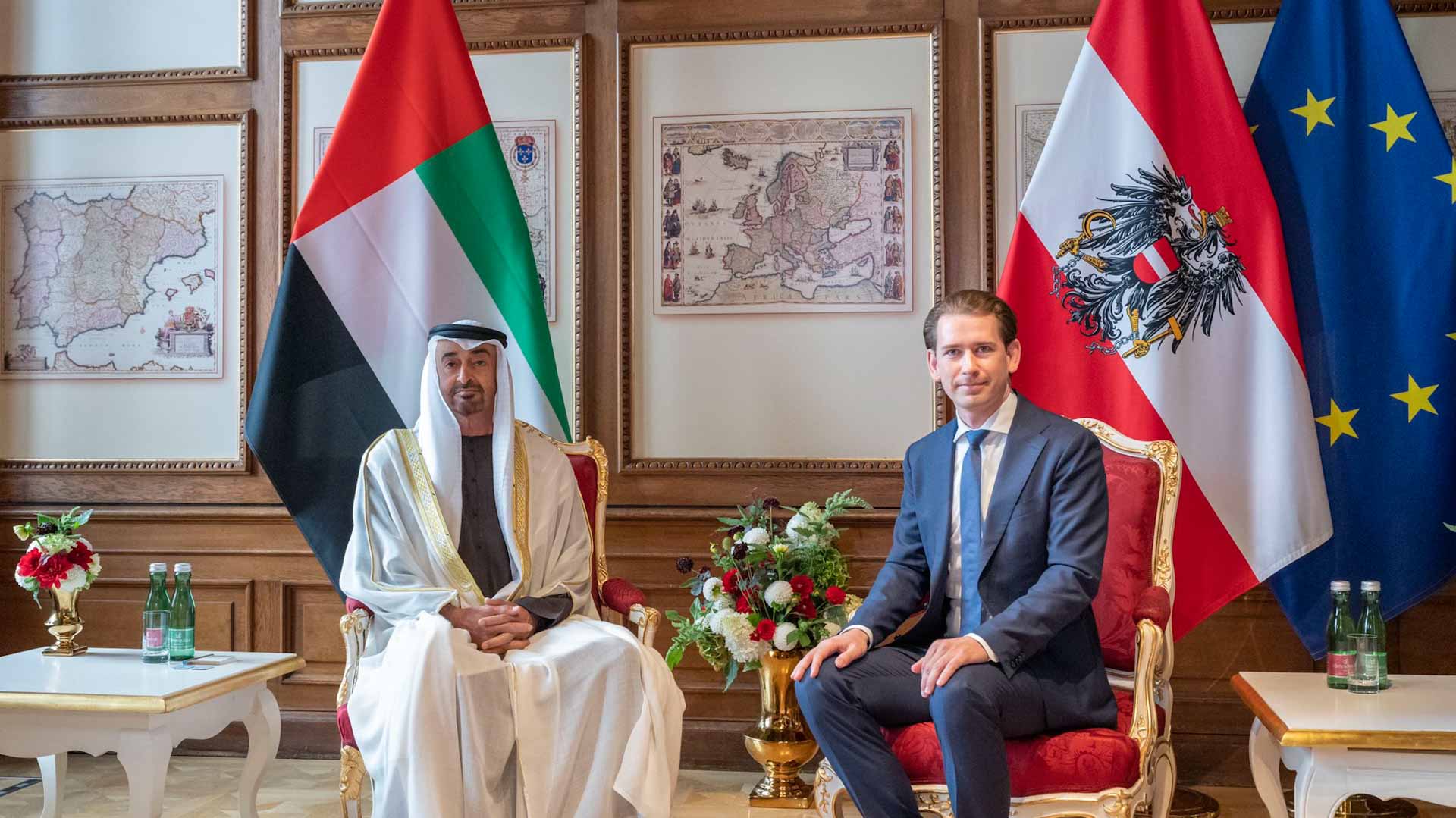 صورة بعنوان: تقدير استثنائي لزيارة محمد بن زايد للنمسا 