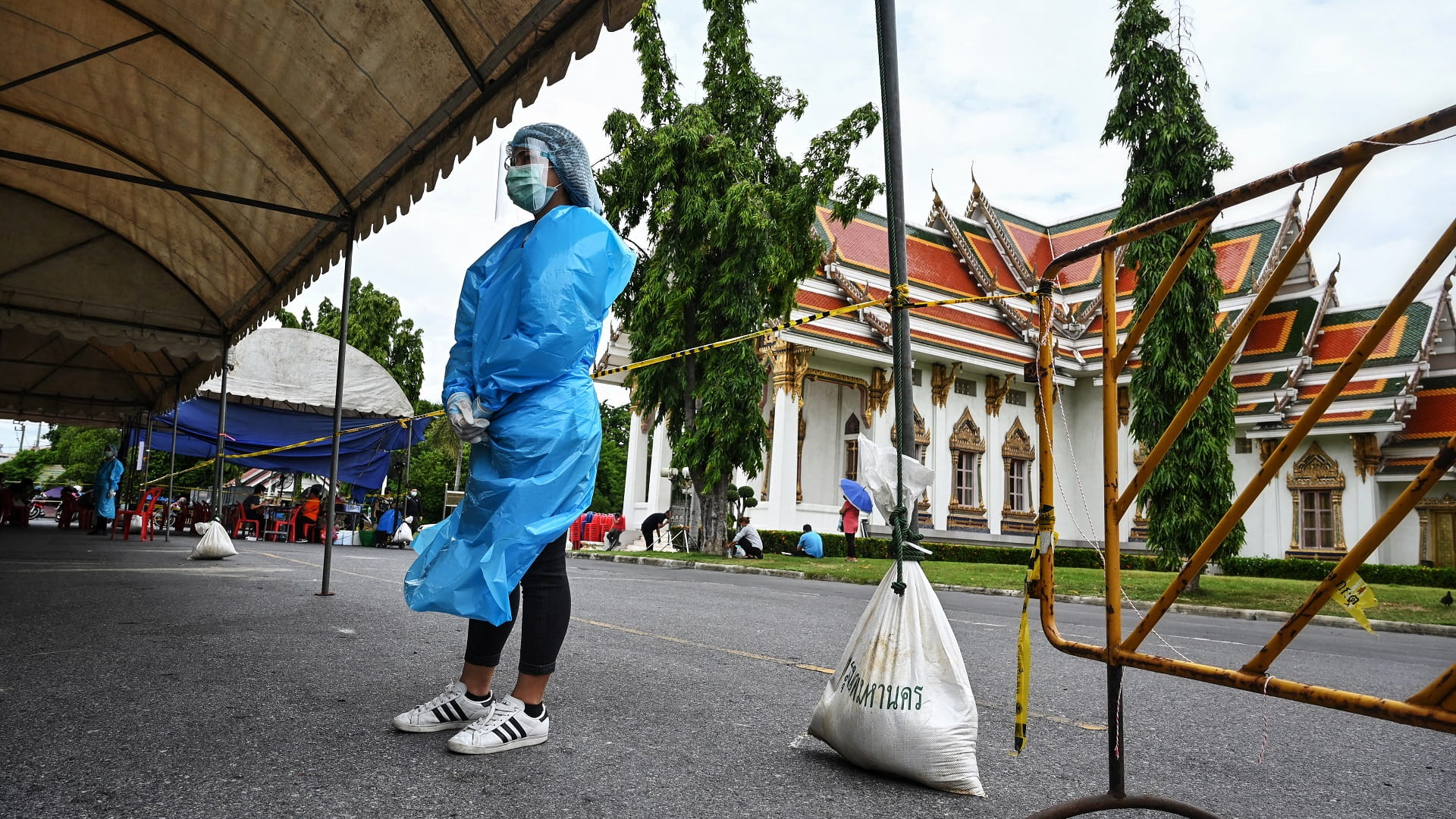 Image for the title: Thailand reports daily record of new coronavirus cases  
