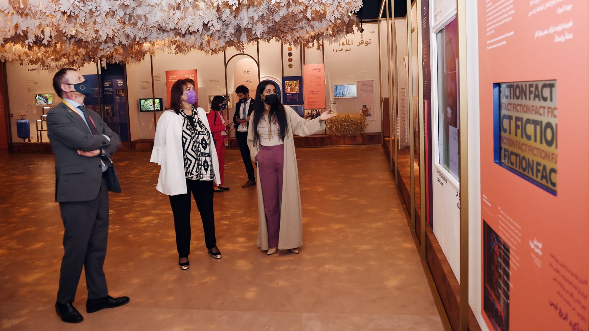 Image for the title: VP of European Democracy Comm lauds Women’s Pav at Expo 2020 