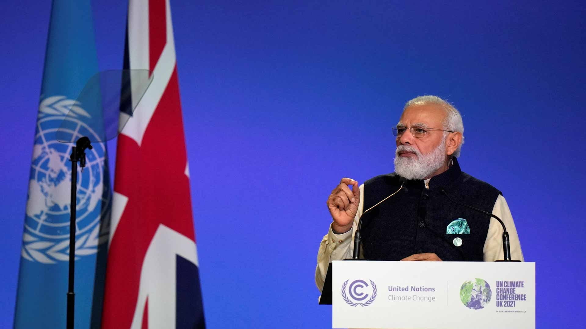 صورة بعنوان: مودي: الهند ستحقق الحياد الكربوني في العام 2070  