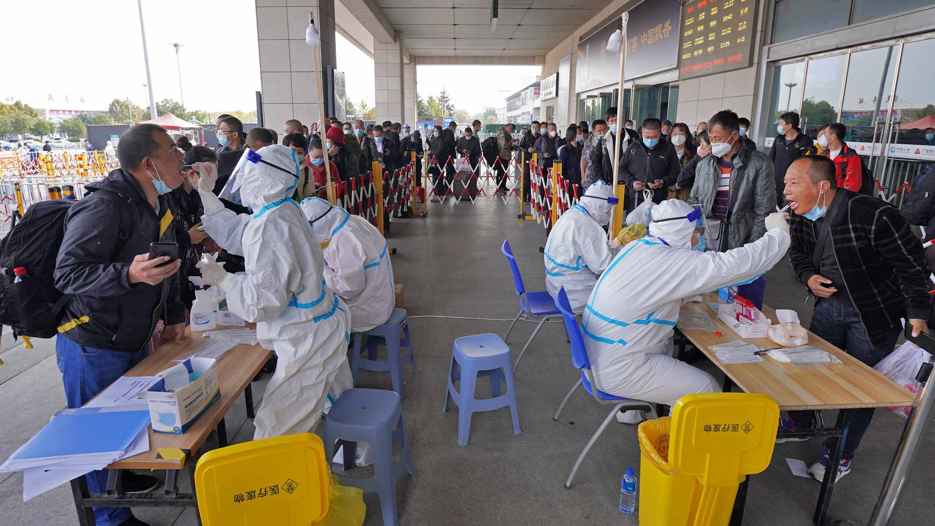 Image for the title: China's COVID-19 cases spike ahead of Communist Party conclave 