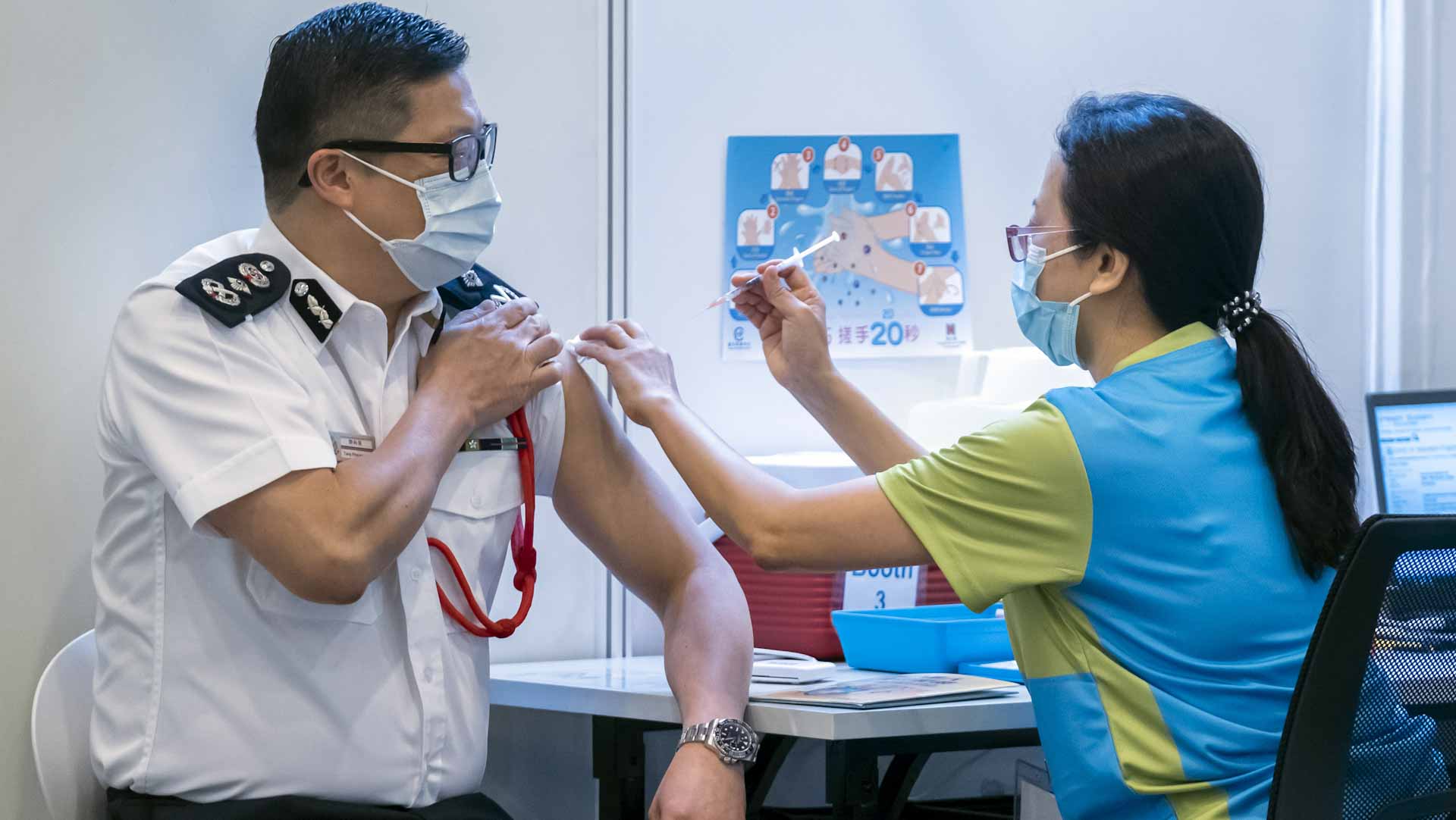 Image for the title: Hong Kong to launch COVID-19 booster campaign from next week 