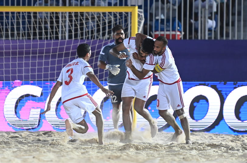 صورة بعنوان: منتخب الإمارات لكرة القدم الشاطئية يهزم إسبانيا في كأس القارات 