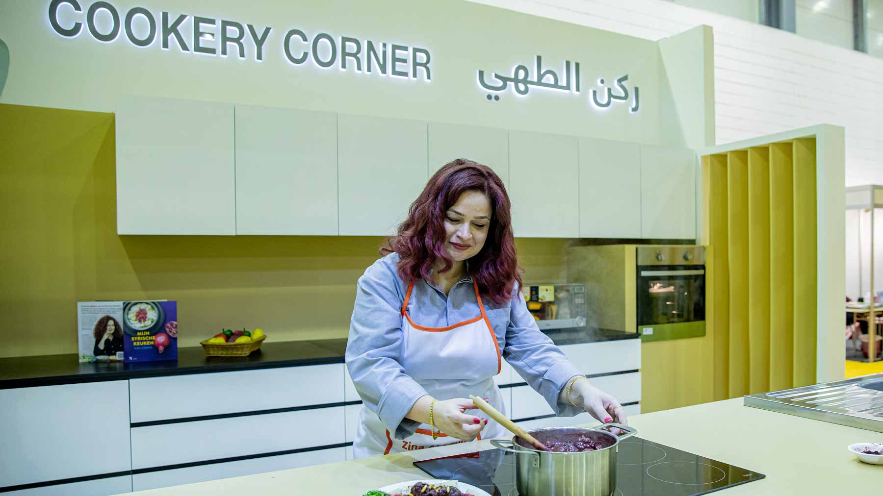 Image for the title: Chef Zina Abboud dishes out delicious recipes from Syria at SIBF 