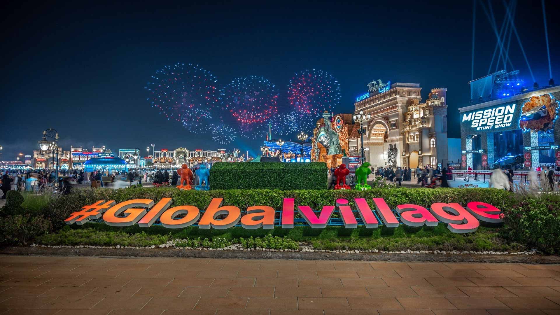 Image for the title: Global Village kicks off month-long celebration for UAE Jubilee 