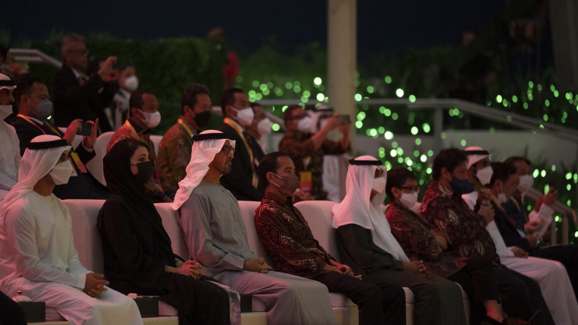 Image for the title: Mohamed bin Zayed attends Indonesian ND Celebration at Expo 2020  