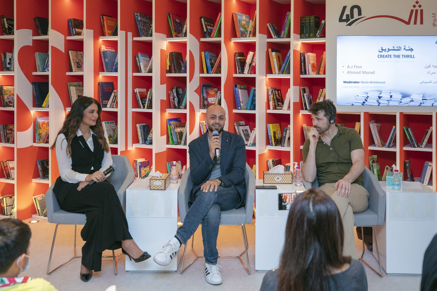 Image for the title: Murad and Finn reveal secrets to writing a thriller at SIBF  