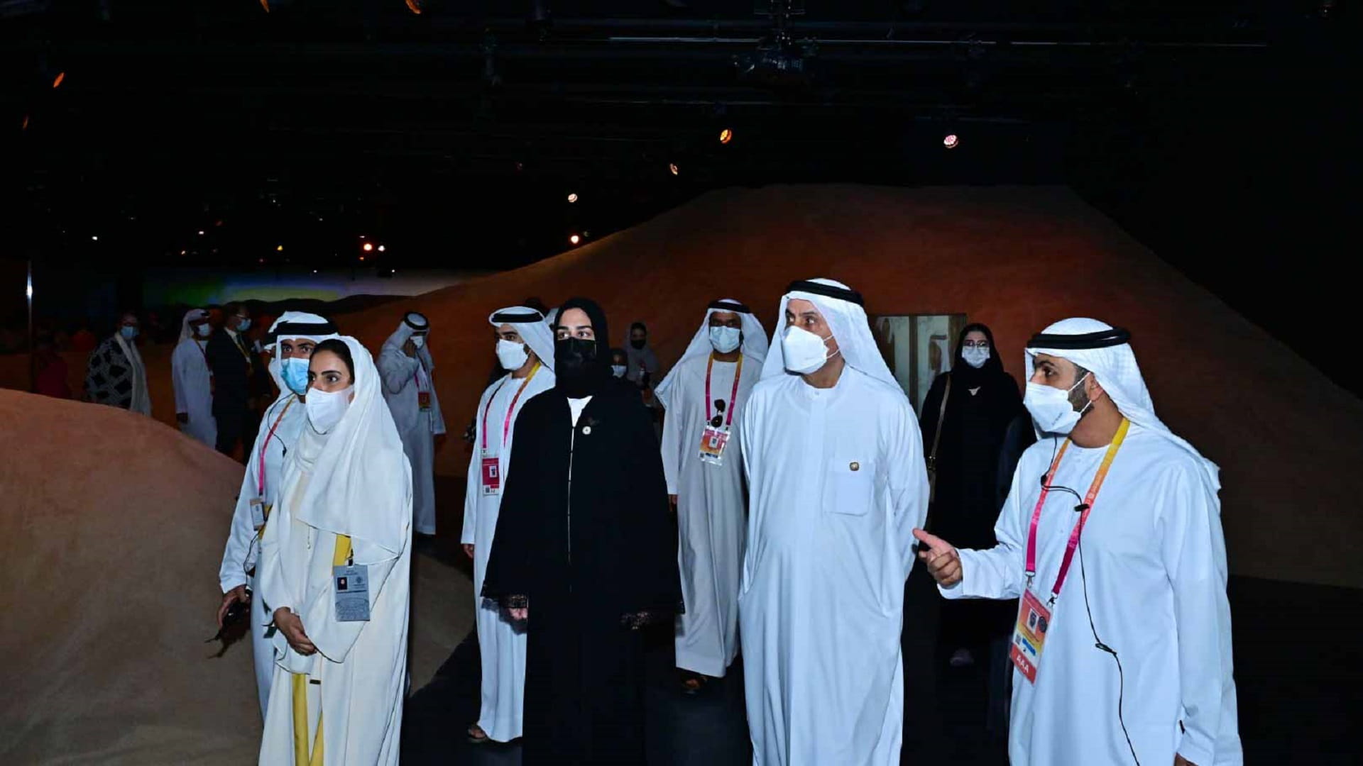 Image for the title: FNC Speaker visits UAE Nat’l Pav., Vision Pav. at Expo 2020 Dubai 