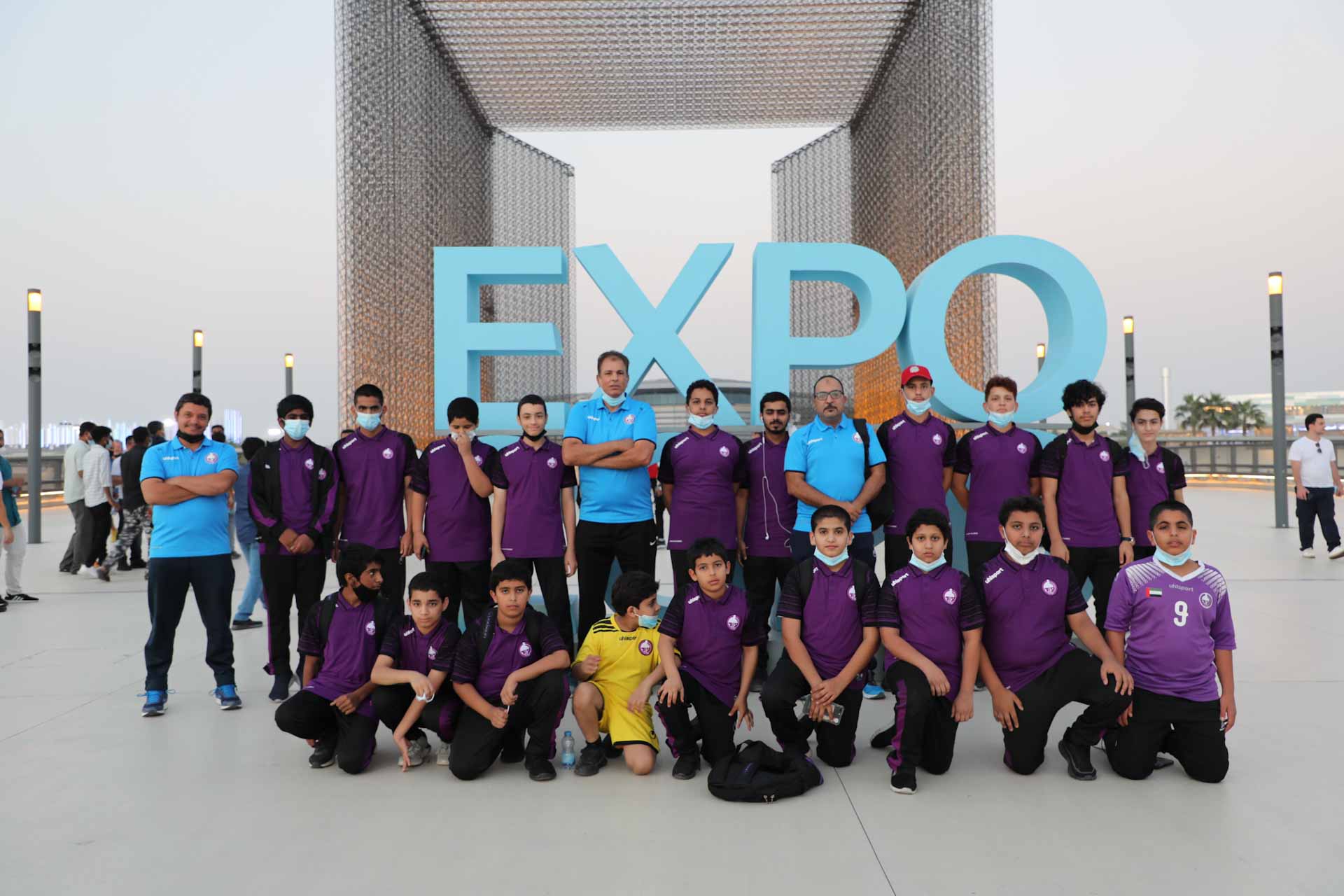 Image for the title: ADCSC players explore beauty of Expo’s pavilions 