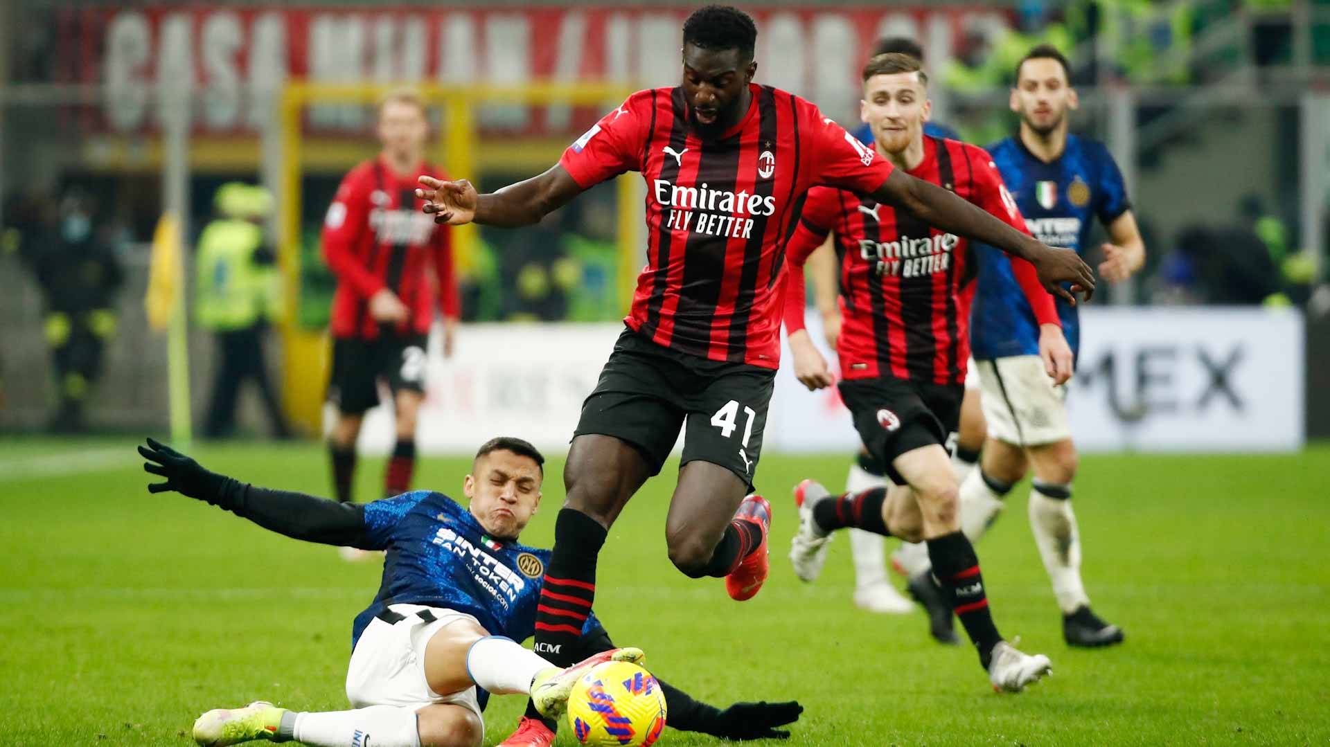 Image for the title: Milan and Inter share spoils in derby thriller 