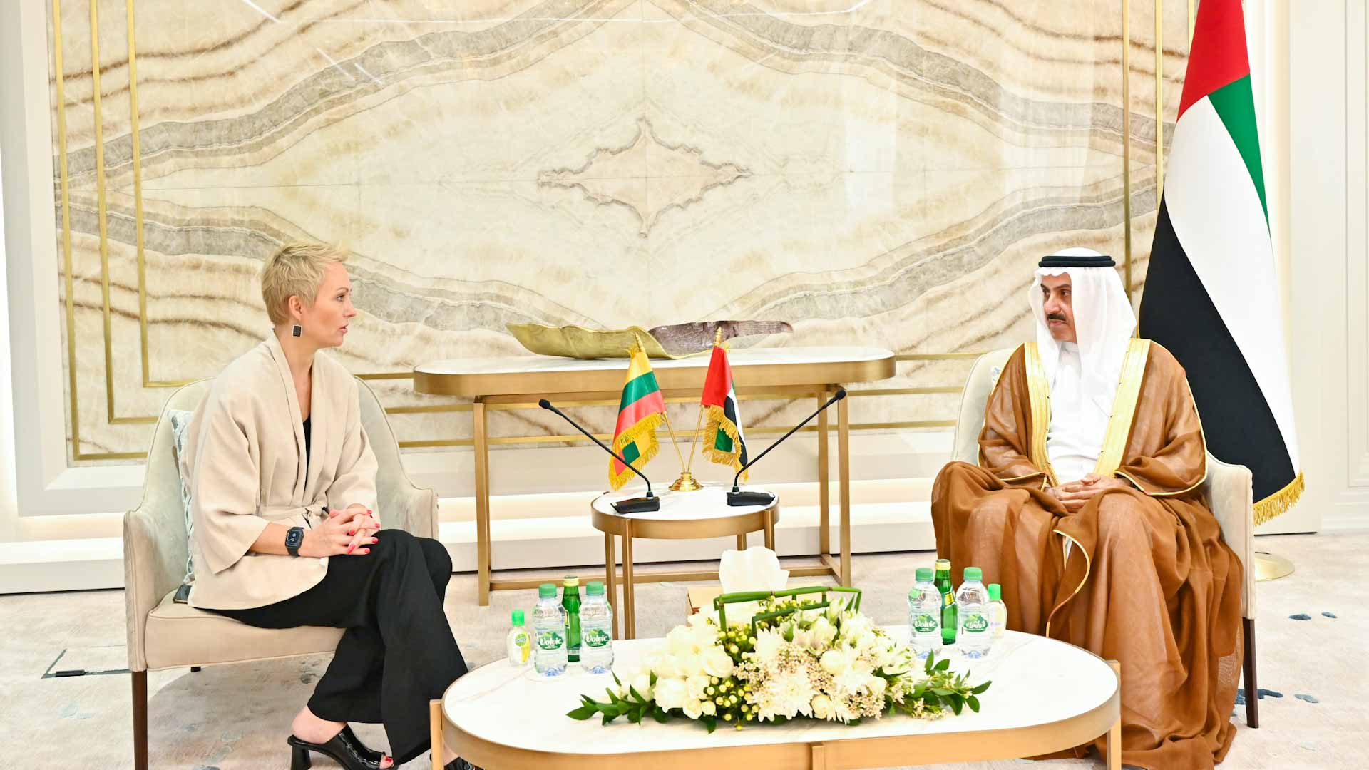 Image for the title: Saqr Ghobash discusses parliamentary cooperation with ambassadors 