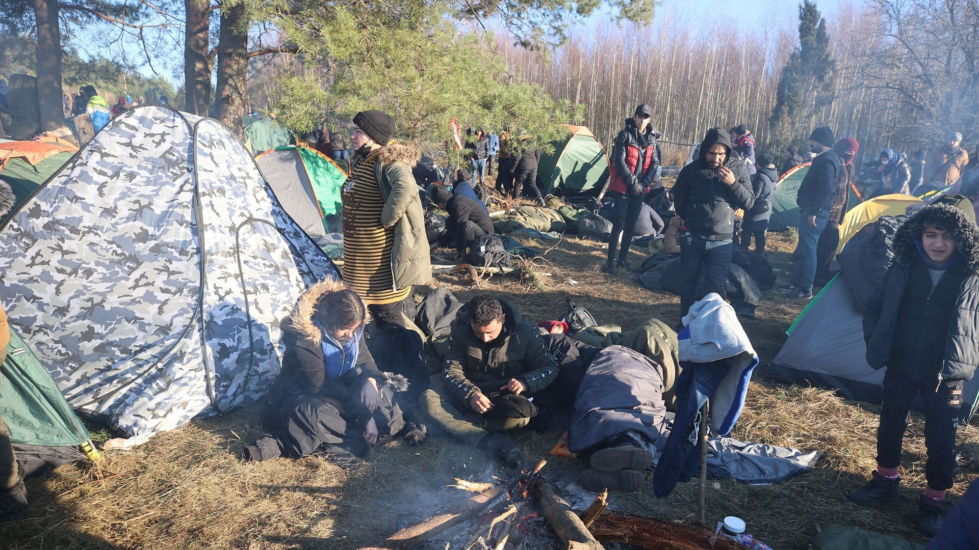 صورة بعنوان: مفوضية اللاجئين قلقة إزاء المهاجرين على حدود بيلاروسيا وبولندا 