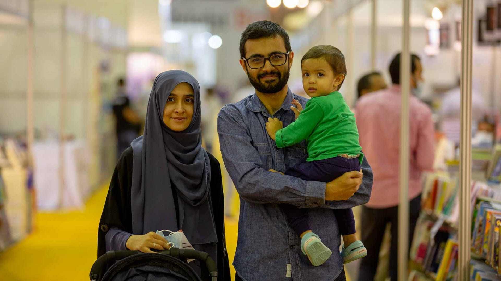 Image for the title: Reading to your children is essential, say parents at SIBF 