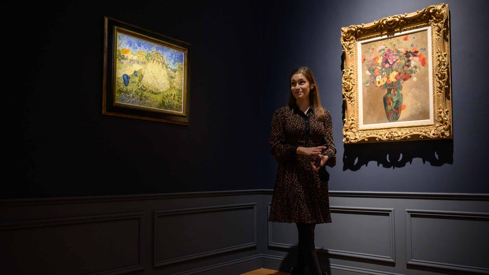 Image for the title: Van Gogh watercolor landscape auctioned for a record $35.9 mn 