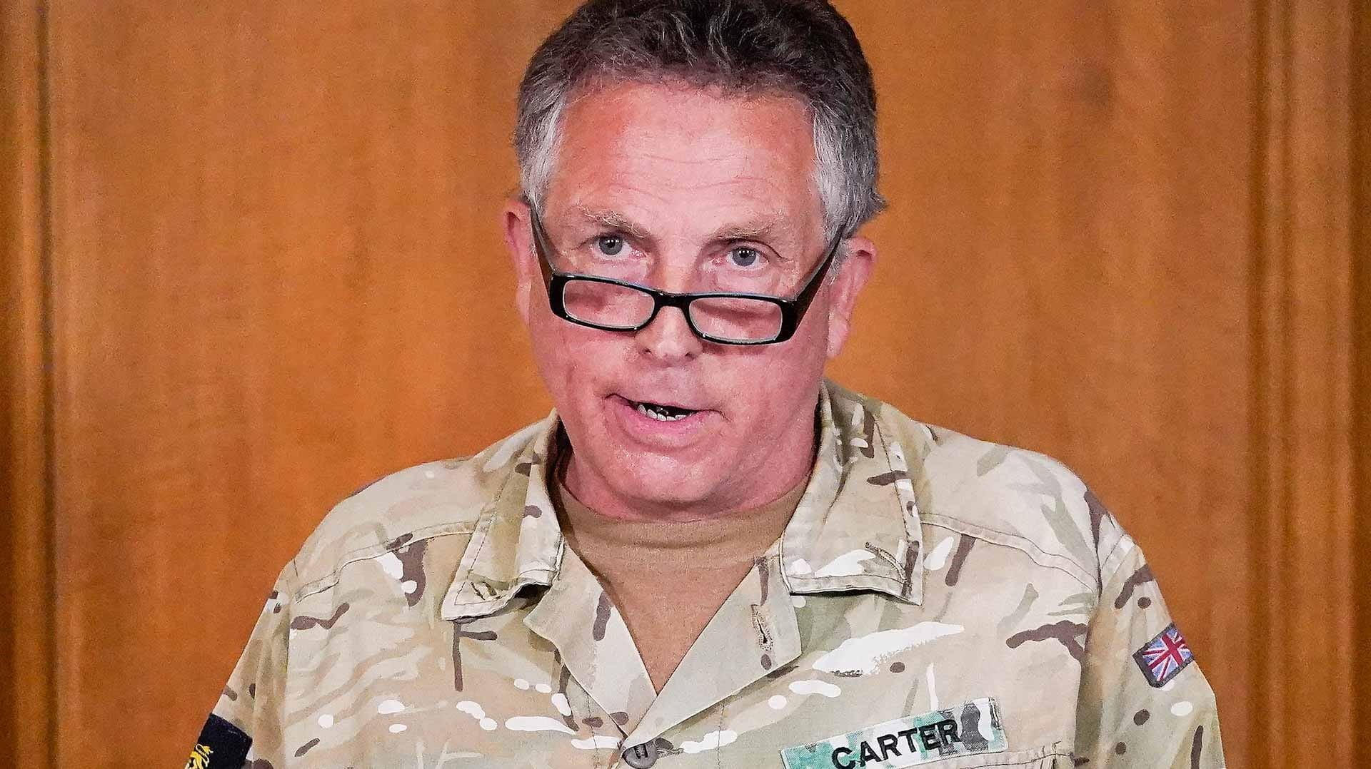 Image for the title: West at risk of conflict with Russia, Britain's army chief says 