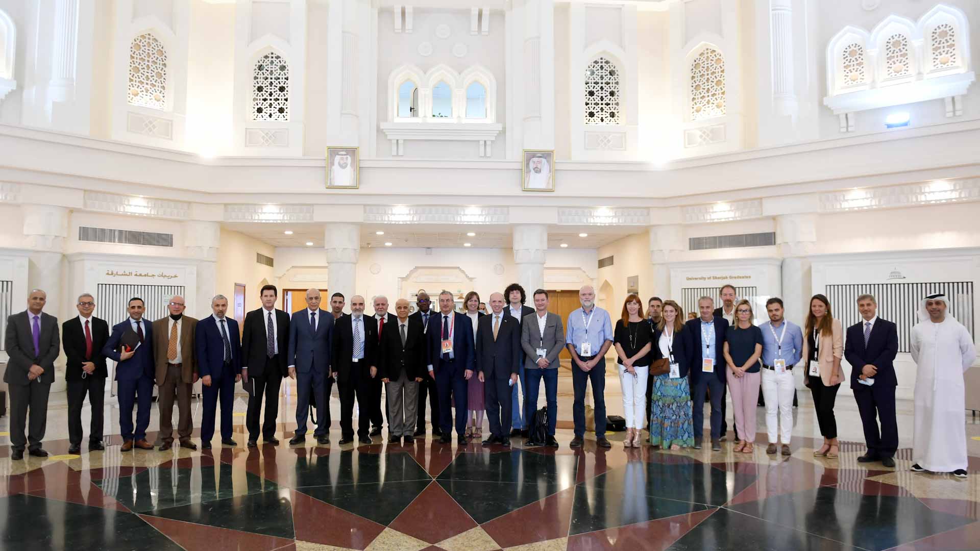 صورة بعنوان: جامعة الشارقة تبحث مع رئيس وزراء والونيا وسفير بلجيكا سبل التعاون 