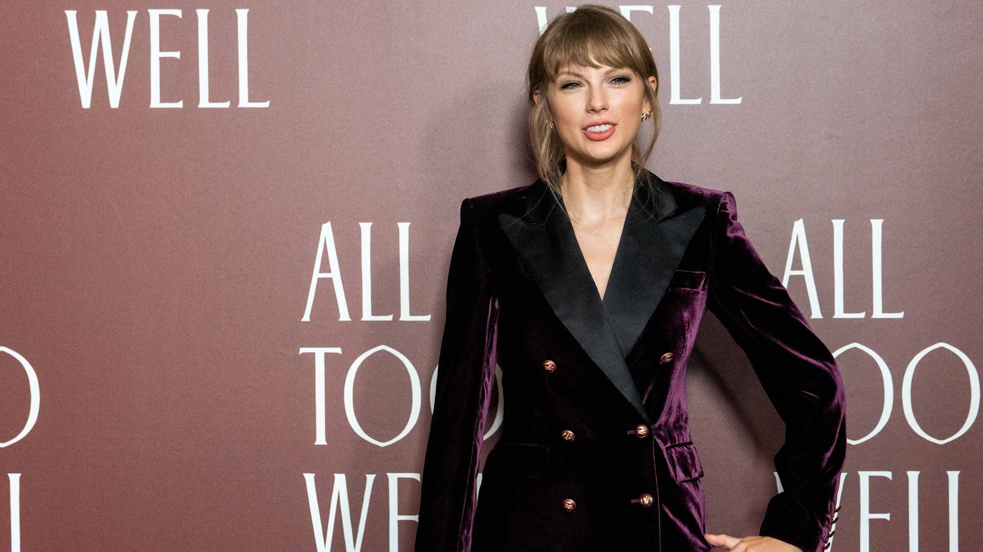 Image for the title: Taylor Swift celebrates re-release of 'Red' 