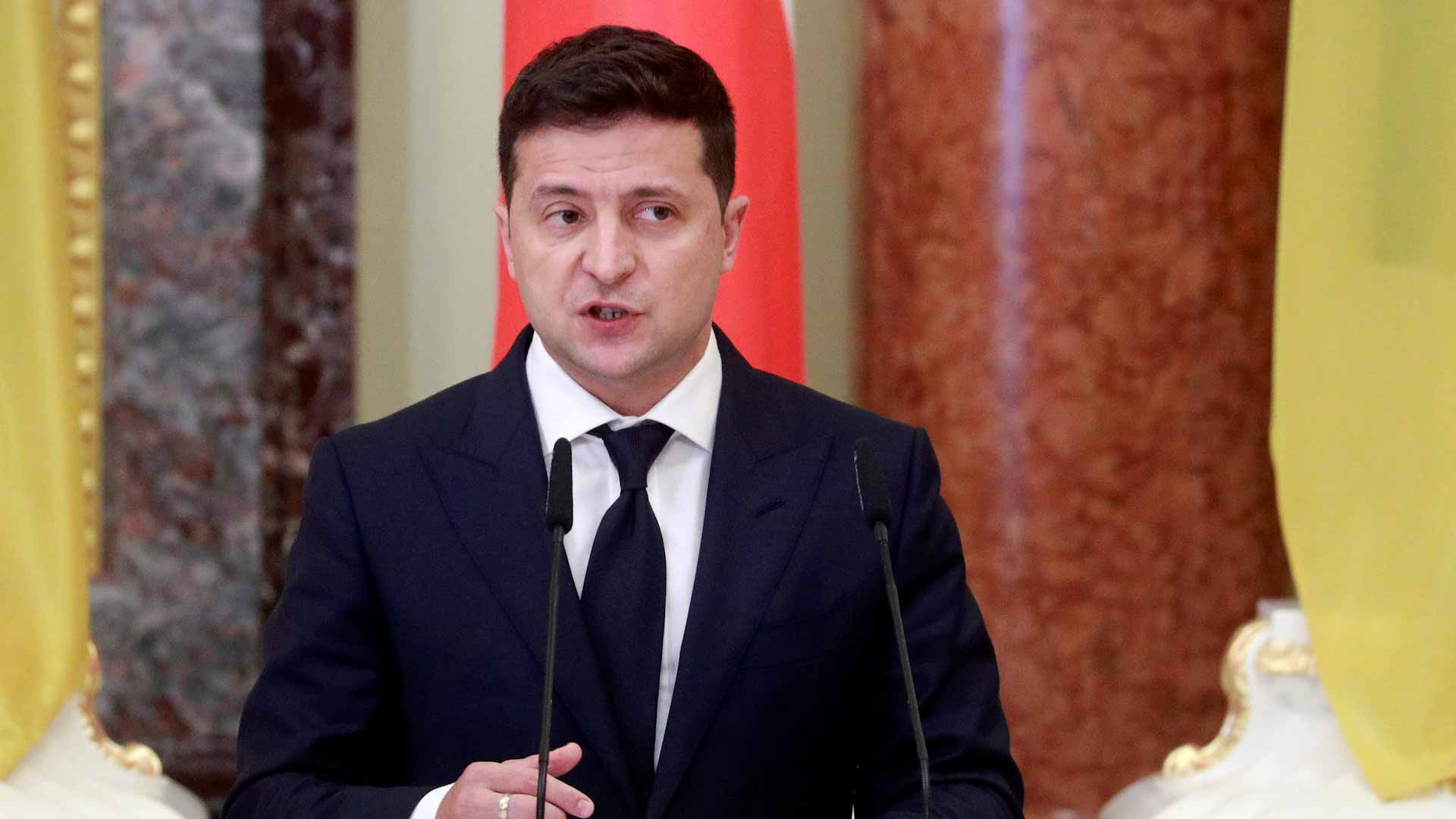 Image for the title: Ukraine says Russia has nearly 100,000 troops near its border 