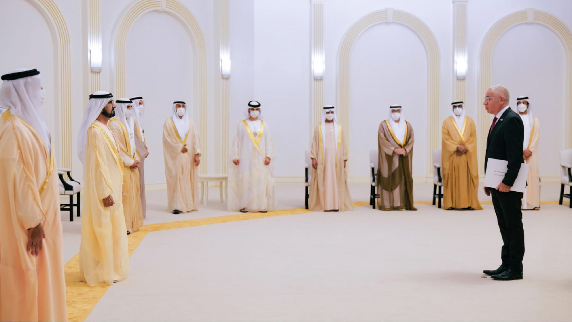 Image for the title: VP receives credentials of Russian and Israeli ambassadors 